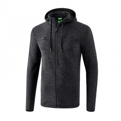 Fleecejacke schwarz melange