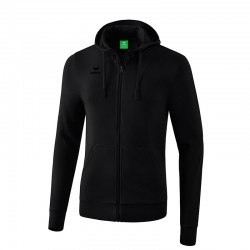 Kapuzensweatjacke schwarz